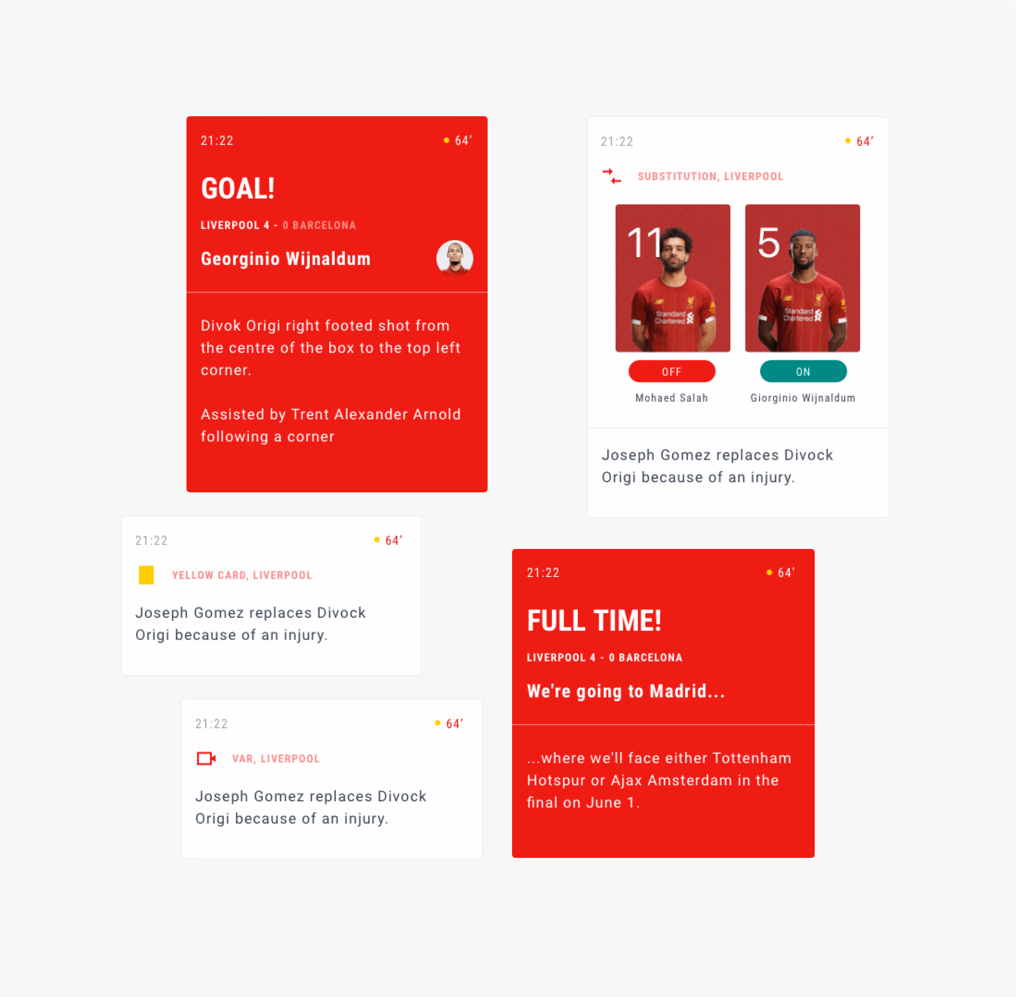 LFC App design system components