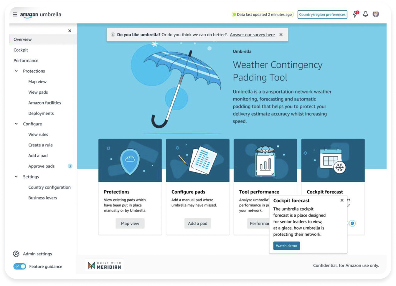 Amazon Umbrella tool